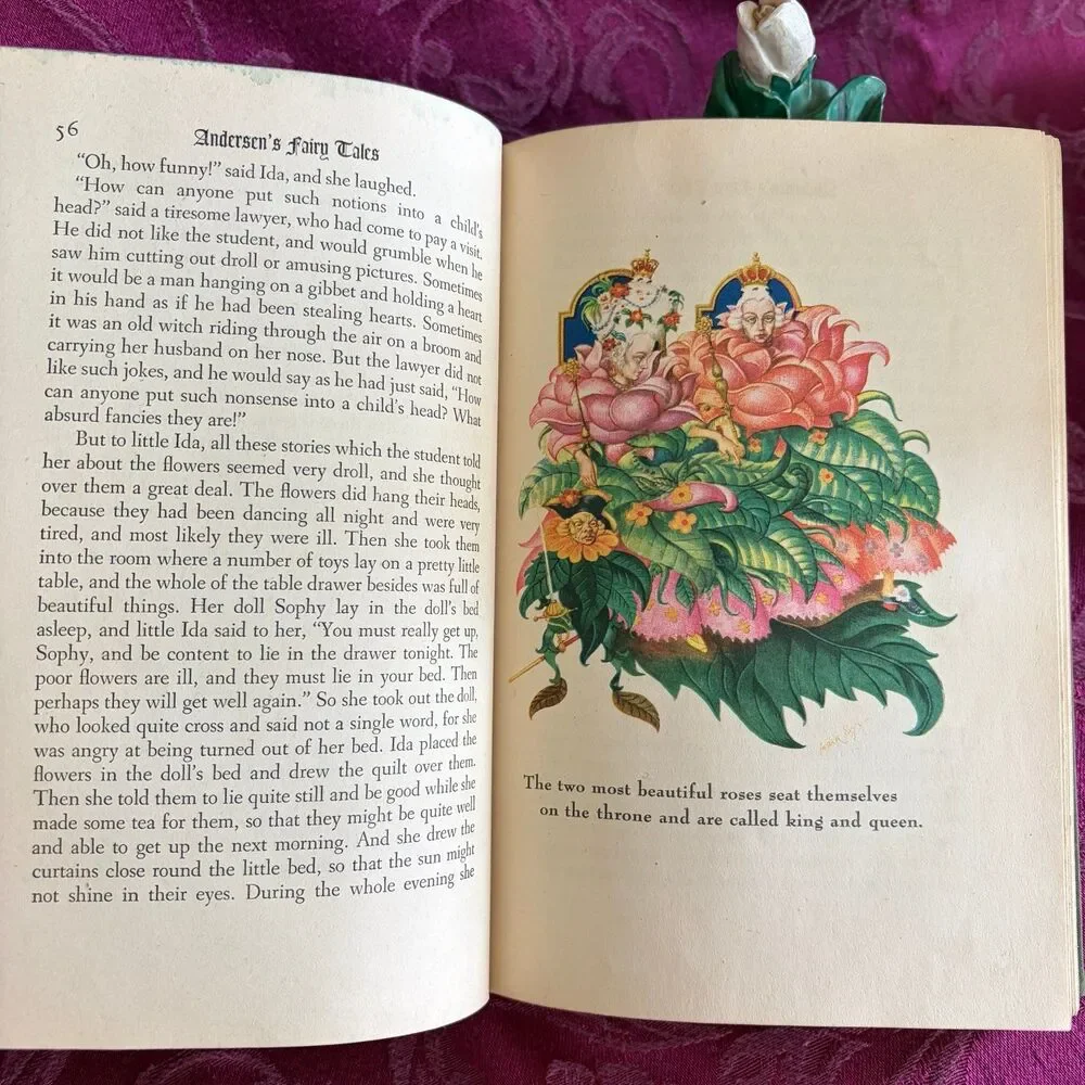 1945 Andersen's Fairy Tales by Hans Christian Andersen, Illustrated Vintage Book - Picture 7 of 11